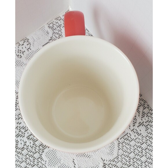 Starbucks Red Green Fancy Swirl Green Logo Coffee Tea Mug 2021 10 oz Mermaid Cup - Picture 6 of 7